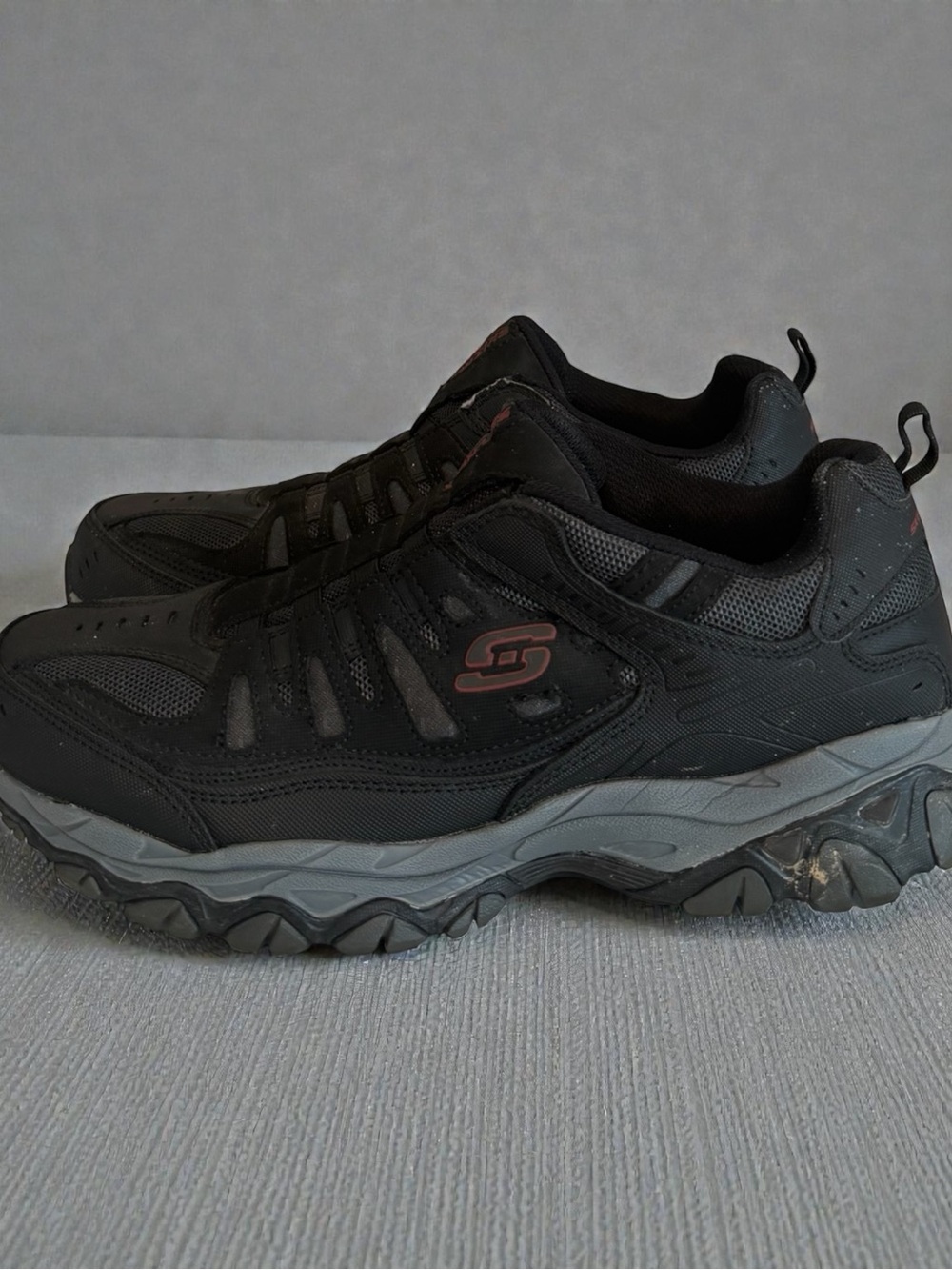Skechers After Burn M. Fit Men's Size 12 Black Charcoal 51866